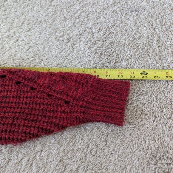 Evereve John + Jenn Chunky Cable Knit Marled Sweater Soft Ribbed - Picture 7 of 8